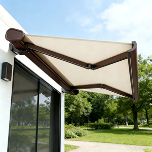 Toldo Retráctil <span class=keywords><strong>de</strong></span> Cassette Completo con Control Remoto y Brazos Plegables <span class=keywords><strong>para</strong></span> Jardín, Patio y Balcón - Product Image 1