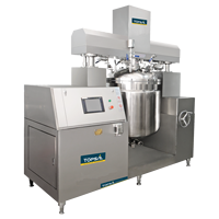 Grande machine cosmétique automatique pour la fabrication de dentifrice, homogénéisateur sous vide, émulsifiant, mélangeur de liquides, crèmes et poudres 500L