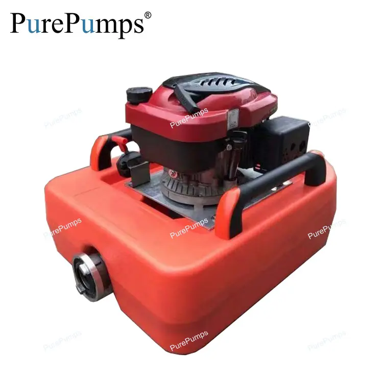 Taşınabilir hareketli yüzen benzinli motor gücü yangın söndürme su yüksek basınç transfer boost pompası