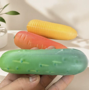 Crispy Fruit and Vegetable Kit Squeeze Fun Toy, Crispy Butter <b>Stick</b> PU Slow Rebound Stress Relief Toy - Product Image 1