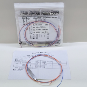 Manufacturer Price Different Ratio Mini Type 0.9mm PLC <b>Splitter</b> Without Connector 1m Length Single Mode Optical <b>Splitter</b> - Product Image 1
