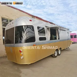 एल्यूमीनियम capmer यात्रा तम्बू ट्रेलर बंद सड़क मोबाइल डेरा डाले हुए airstream कारवां डेरा डाले हुए ट्रेलर आर. वी.