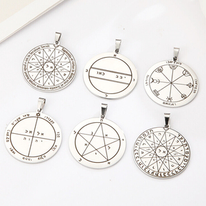 Collar con colgante De moneda personalizado para hombre, joyería con colgante, cadena De <span class=keywords><strong>Oro</strong></span> De 18 kilados, con forma De ACLE culo De mercurio - Product Image 1