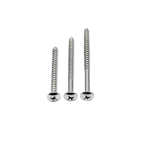 สกรูหัวหกเหลี่ยมแบบเกลียวปล่อย หัวแบน สำหรับงานไม้ ทำจากสแตนเลส - Product Image 2