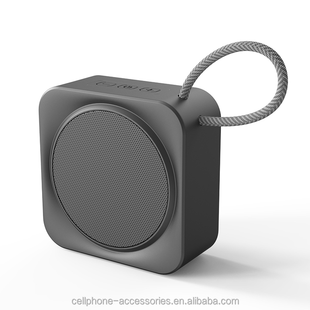 Custom Logo Mini Bluetooth Speaker Portable Outdoor Audio Player Wired Option Aluminum Alloy Mobile Phone Accessory Gray Home
