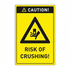 Yard Sign Caution! Risk of Crushing! - Product Image 2