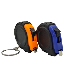 1m/ 3ft Keychain Mini Thép Băng biện pháp ABS trường hợp biểu tượng Tùy chỉnh công cụ đo lường - Product Image 6