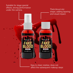 Eelhoe Halloween realista simulado sangre conjunto ambiente festivo efectos especiales maquillaje para uso facial - Product Image 4