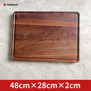 Xây dựng trong xử lý đảo ngược <span class=keywords><strong>butcher</strong></span> khối lớn tùy chỉnh kích thước gỗ cắt dày Walnut thớt với rãnh nước sâu - Product Image 5