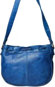 กระเป๋าเดินทางหนังผู้หญิงแบบสะพายข้าง-สีน้ำเงินน้ำมันสำหรับเดินทางที่ผสมผสานกันอย่างลงตัวของความสง่างามความทนทานและการออกแบบที่สมบูรณ์แบบ - Product Image 4