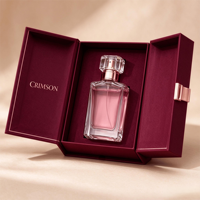 Flacon de parfum de luxe avec boîte, emballage personnalisé, flacon de parfum en verre de 50 ml, boîte cadeau