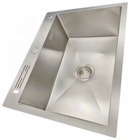 Évier de cuisine à encastrer en acier inoxydable 201 à cuve unique, équipé d'accessoires assortis pour les grossistes