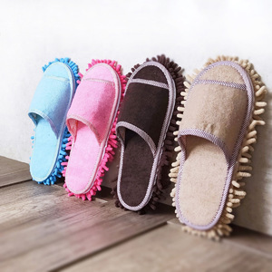 Chenille <strong>Cleaning</strong> <strong>Slippers</strong> for Lazy People Fun <strong>Slippers</strong> Mop Floor <strong>Slipper</strong> Slides Sandals - Product Image 1