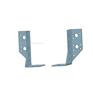 목재 빔 TV 브래킷 가구 산업 건축용 아연 도금 스틸 단일 구조 선반 브래킷 - Product Image 5