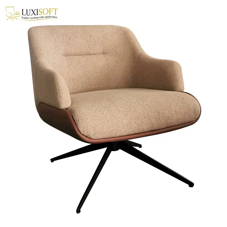 Salotto in tessuto con schienale alto metà secolo design nordico moderno girevole posti a sedere divano lounge posti a sedere