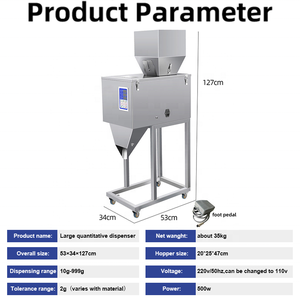 Machine de remplissage automatique 999g-10KG pour sachets de thé, graines, aliments, céréales, poudre, noix, particules, café, riz - Product Image 2
