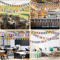 Drapeau personnalisé arc-en-ciel, drapeau de la fierté arc-en-ciel double face en polyester, bannière décorative pour la marche des fiertés gays, fête, décoration extérieure de jardin