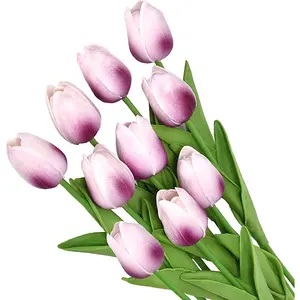 Pu Single Tulip Stem Echte künstliche Blumen Online kaufen künstliche Blumen Blumen Großhandel konservierte Blume