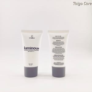 Envase cosmético personalizado de PE blanco de 30ml 50ml, tubo vacío para el cuidado de la piel con tapa de rosca para loción o crema. - Product Image 6