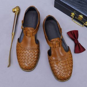 Chaussures de ville en cuir véritable à bout pointu, design élégant, respirantes et légères, fabriquées sur mesure par des designers professionnels - Product Image 5