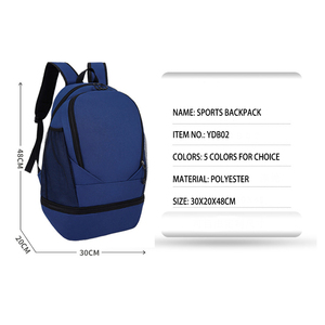 Sac à dos d'étudiant de haute qualité pour le sport (football, <span class=keywords><strong>basketball</strong></span>, baseball) et les voyages, avec compartiment pour chaussures de sport - Product Image 2