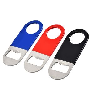 Hxy 88Mm Pvc Gecoate Mini Roestvrijstalen Bierflesopener Duurzame Metalen Dop Opener Moderne Stijl Logo Promotie Cadeau Leeg Idee - Product Image 1