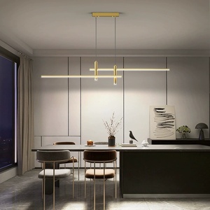 Lampada a sospensione moderna a LED con faretti neri per ristorante, hotel, bar, lobby, villa, soggiorno, apparecchi di illuminazione decorativi per interni - Product Image 2