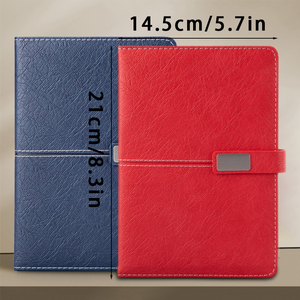 Biểu Tượng Tùy Chỉnh A5 Dày Hai Mặt Kinh Doanh Máy Tính Xách Tay Với Cao Cấp Rắn Da Bìa U-Khóa Từ Nhà Máy May Ràng Buộc - Product Image 6