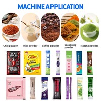 Automatische hogesnelheids 10-baans energiepoeder stick verpakkingsmachine, multi-lane instant fruitdrank poeder sachet vulmachine