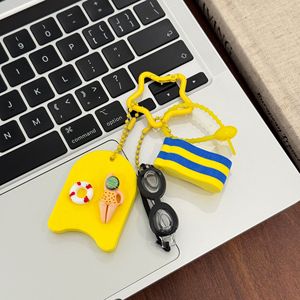 Summer Beach <b>Swim</b> Themed Keychain Eva Floating Board Resin Swimmer Float Charms Holiday <b>Bag</b> Accessory Teen Summer Souvenir - Product Image 6