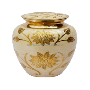 Urna Funeraria Ecológica de Metal Hecha a Mano, Estilo Europeo, Duradera, Personalizable, Verde, de 220 Pulgadas Cúbicas, en Oferta - Product Image 6