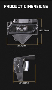 <span class=keywords><strong>Luces</strong></span> <span class=keywords><strong>Led</strong></span> antiniebla para coche, accesorios para Ford Mustang GT, luz de conducción de parachoques delantero para Ford Mustang de 4. ª generación, 1999-2004 - Product Image 4