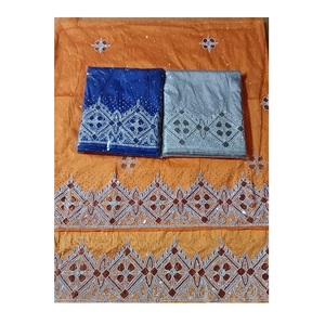 Wholesale Handmade Beads Multi-Color Somali <strong>George</strong> Lace <strong>Wrapper</strong> <strong>for</strong> Bridal Party Wear Dresses Customizable Size New Export - Product Image 1