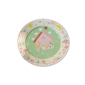 ins卡通俏皮手绘插画风格陶瓷甜品盘礼品早餐盘7英寸餐具 - Product Image 6