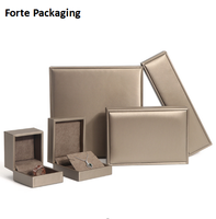 FORTE 2023 sacs-cadeaux bas quantité minimale de commande Luxe discret en cuir PU vintage chaud timbre logo personnalisé boîtes à bijoux emballage