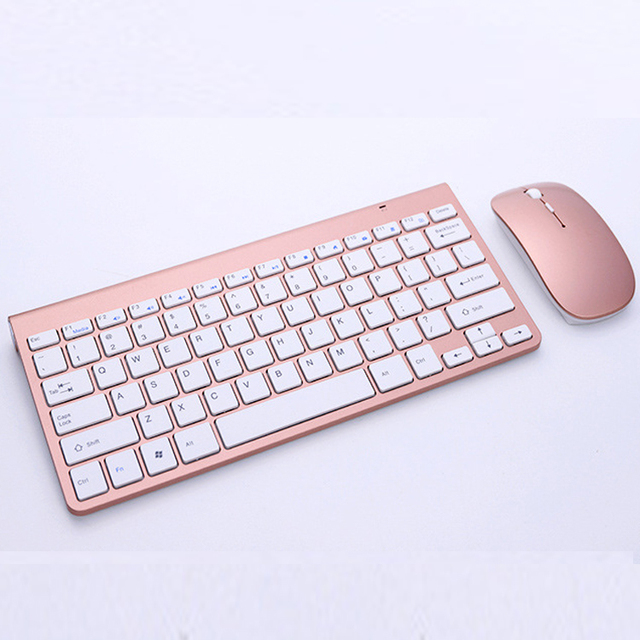 Mini 2.4G Wireless 78 Keys Keyboard and Mouse Combo for Laptop Silm Portable Gaming Keyboard and Mouse Set for PC