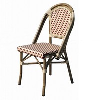 Chaises de café légères de style parisien, chaise incassable, restaurant en plein air