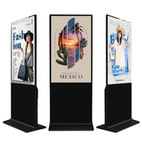 Pantalla LCD de Señalización Digital 4K de 65 Pulgadas con Marco de Aluminio y Cristal Templado para Publicidad en Espacios Públicos Interiores OEM