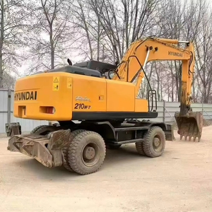 Excavatrice sur pneus Hyundai 210W-7 d'occasion à prix avantageux, 21 tonnes, moteur durable de haute qualité, puissance de 125 kW, en vente - Product Image 1