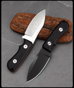 Cuchillo de Bolsillo Personalizado OEM al por Mayor, Portátil, de Acero Inoxidable D2, con Hoja Fija de Punta Caída, Mango de Micarta/G10, para Camping y Pesca al Aire Libre - Product Image 5