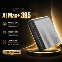 Mini PC Ryzen AI Max+ 395 96 Go VRAM 128 Go LPDDR5X 8000 MHz Radeon 8060S Station de travail IA Ordinateur Mini en gros