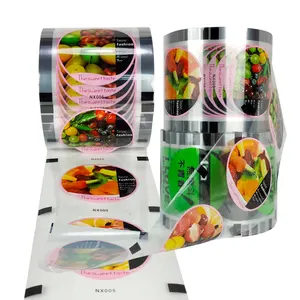 ODM Disposable Easy Peel Off Plastic Film PET/PP/PS/PE Bubble Tea Cup Sealing Roll Film For coffee milk tea fruit juice Cups