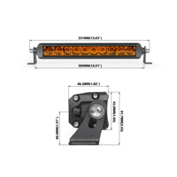 Barre de lumière LED ambre de 12 pouces de haute qualité OGA