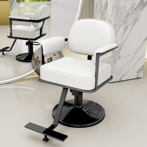 Fauteuil de Barbier Haut de Gamme en Cuir pour Salon de Coiffure, avec Accoudoirs Rotatifs, Design Moderne et Simple, Vente en Gros - Product Image 5