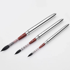 Professionnel 3 Taille Écureuil Cheveux Voyage Aquarelle Pinceaux Rond Voyage Artiste <span class=keywords><strong>Peinture</strong></span> Pinceaux - Product Image 3