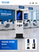 Borne de paiement libre-service avec écran tactile, lecteur de cartes, scanner QR, intégration d'imprimante et SDK pour les transactions