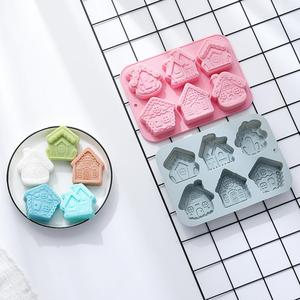 Moules à gâteau en forme de <span class=keywords><strong>maison</strong></span> M60991, moule en silicone pour savon fait main en forme de <span class=keywords><strong>maison</strong></span>, moule à chocolat, moule en résine pour pâtisserie - Product Image 2