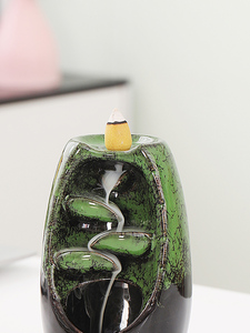 Giáng sinh món quà backflow hương Burner Hương Thác Nước đài phun nước gốm chủ nhà Zen Yoga Spa Phụ Nữ Món quà nón hương - Product Image 5