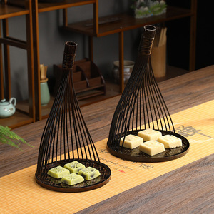 Florero de Bambú Tejido, Redondo, Estilo Zen Asiático, Adorno Decorativo para el Hogar, Artesanía Hecha a Mano, Regalo - Product Image 2