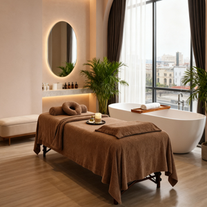 Couvre-lit facial <span class=keywords><strong>de</strong></span> qualité supérieure brun foncé draps plats et housses avec <span class=keywords><strong>housse</strong></span> <span class=keywords><strong>pour</strong></span> berceau brun chocolat - Product Image 3